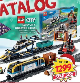 Extra Leker Lego city godstog 60336 tilbud