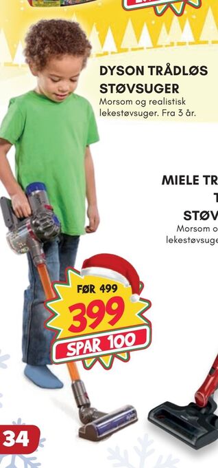 Extra Leker Dyson trådløs støvsuger tilbud