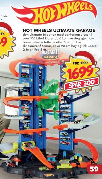 Extra Leker Hot wheels ultimate garage tilbud