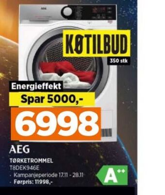 POWER Aeg tørketrommel tilbud