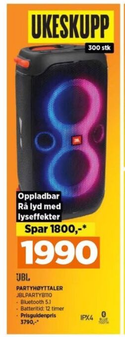 POWER Jbl høyttaler tilbud