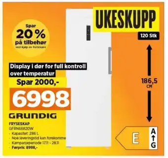 Grundig fryseskap