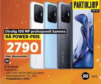 POWER 11t mobiltelefon tilbud