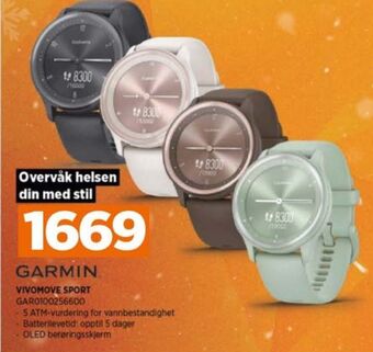 POWER Garmin smartwatch tilbud