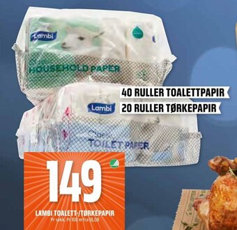 Coop Obs Lambi Toalett-/Tørkepapir tilbud