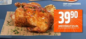 Coop Obs Varm Nygrillet Kylling tilbud