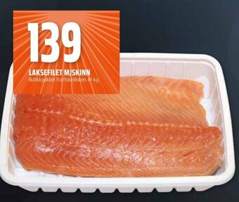 Coop Obs Laksefilet M/Skinn tilbud