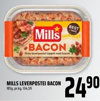 Coop Obs Mills Leverpostei Bacon tilbud