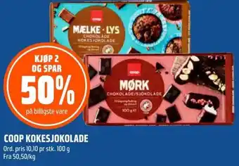 Coop Obs Coop Kokesjokolade tilbud