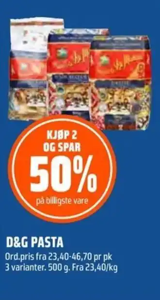 Coop Obs D&G Pasta tilbud
