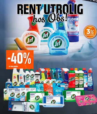 Coop Obs JIF Rengjøring tilbud