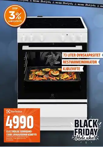 Coop Obs Electrolux Surround-Cook LKR64000NW Komfyr tilbud