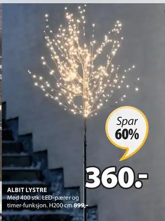 JYSK Albit lystre tilbud