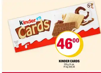 Coop Extra Kinder Cards tilbud