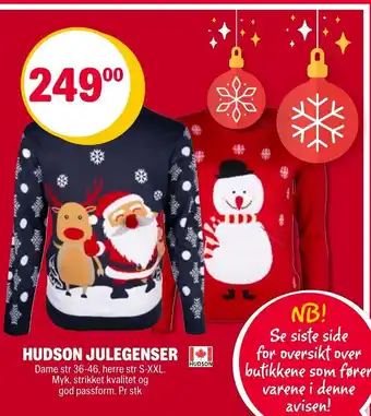 Coop Extra Hudson Julegenser tilbud