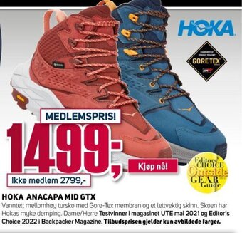 Sport 1 Hoka Anacapa Mid GTX tilbud