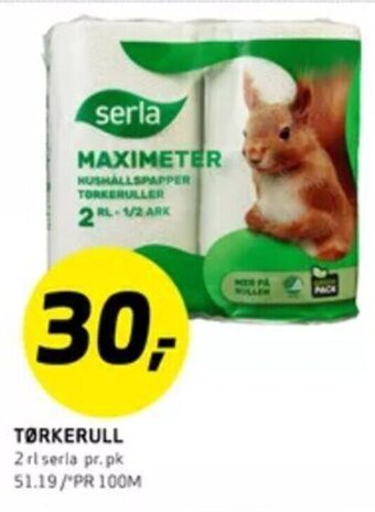 Bunnpris Tørkerull tilbud