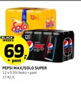 Bunnpris Pepsi Max / Solo Super tilbud