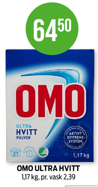 Kiwi Omo Ultra Hvitt tilbud