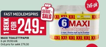 Europris Maxi toalettpapir tilbud