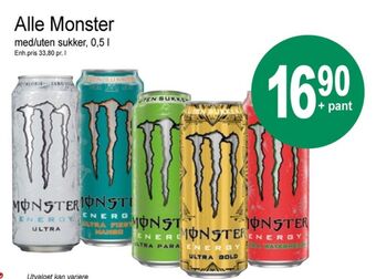 Joker Monster energy energidrikk tilbud