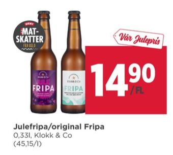 Meny Fripa øl tilbud
