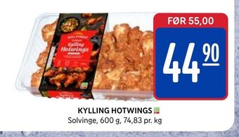 Rema 1000 Kylling hotwings tilbud