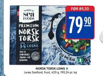 Rema 1000 Norsk torsk loins tilbud