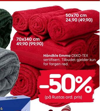Rusta Håndkle emma. tilbud