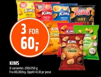 Coop Obs Kims chips tilbud