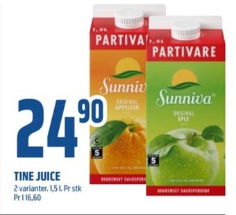 Coop Obs Sunniva juice tilbud