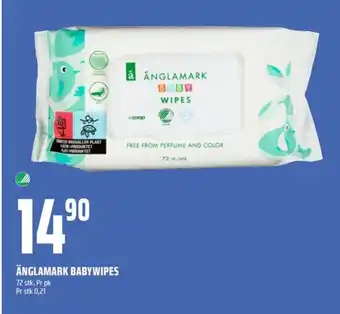 Coop Obs Änglamark våtservietter tilbud