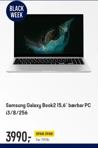 Elkjøp Samsung Galaxy Book2 15.6" bærbr PC i3/8/256 tilbud