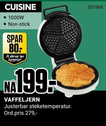 Europris Vaffeljern tilbud