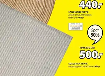 JYSK Edelgran teppe tilbud