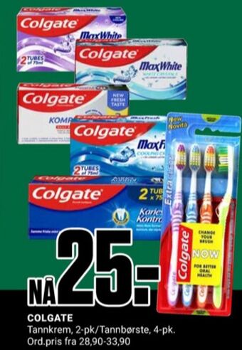 Europris Colgate tannkrem tilbud