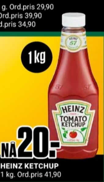 Europris Heinz ketchup tilbud