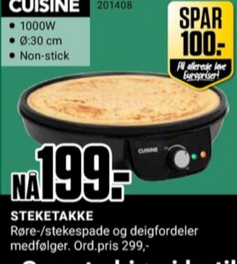 Europris Cuisine steketakke tilbud