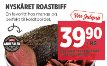 Meny Nyskåret Roastbiff tilbud