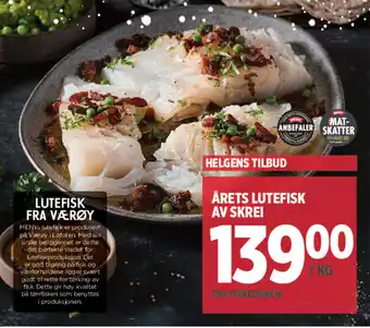 Meny Lutefisk Fra Værøy tilbud
