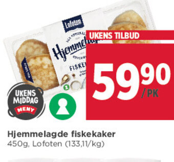 Meny Hjemmelagde Fiskekaker tilbud