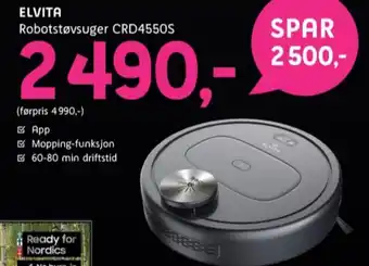 ELON Elvita robotstøvsuger tilbud