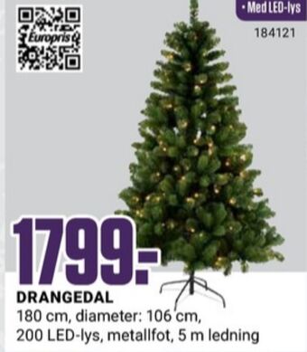 Europris Ukjent kunstig juletre tilbud