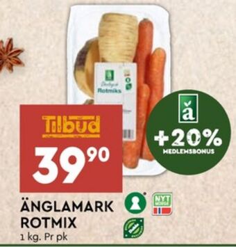 Coop Mega Änglamark rotgrønnsaker tilbud