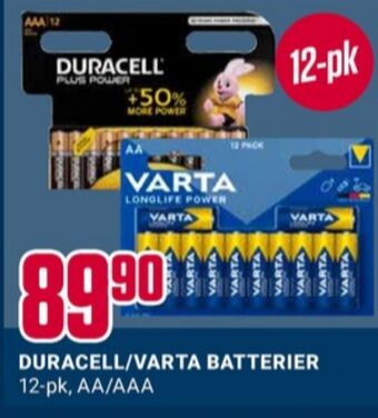 Europris Varta batterier tilbud
