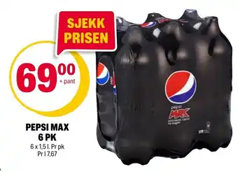 Coop Extra Pepsi Max 6pk tilbud