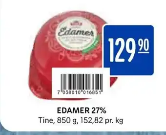 Rema 1000 Edamer 27% tilbud