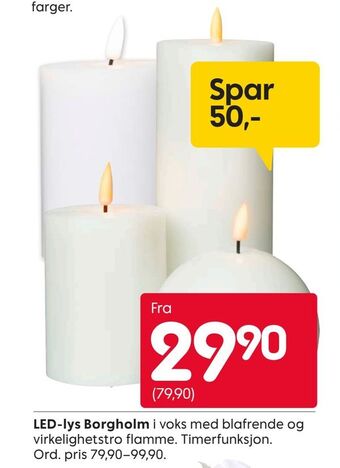 Rusta Led-lys borgholm tilbud