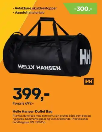 XXL Sport Helly hansen duffel bag tilbud