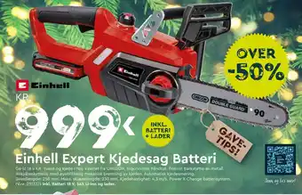 Einhell Expert Kjedesag Batteri